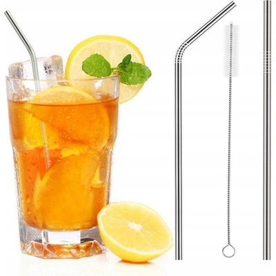 Maxo Kovová brčka 2 ks 2 čističe – Zbozi.Blesk.cz