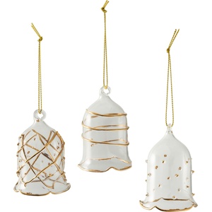 Villeroy & Boch Украса за коледна елха Winter Collage Accessoires камбани стъкло 3 бр (35-9391-0075)