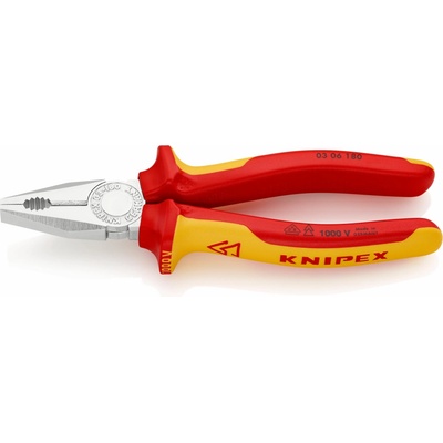 KNIPEX 03 06 180 Kombinované kleště izolované 180 mm – Zboží Dáma