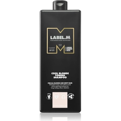 label.m Cool Blonde Toning Shampoo šampón neutralizujúci žlté tóny 1000 ml