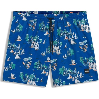 HUGO BOSS Бански гащета BOSS Piranha 10257165 swimming shorts - Blue (Bright Blue)