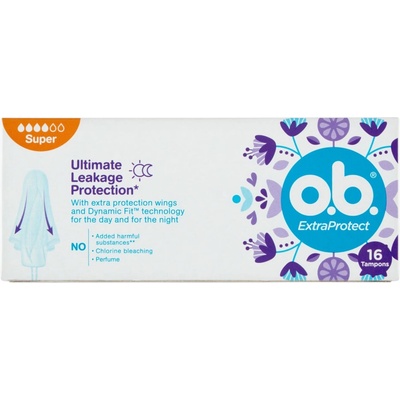O. B хигиенни тампони, Extra Protect, Super, 16 броя