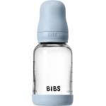 BIBS Baby Glass Bottle Silicone шише против колики със силиконова приставка за пиене Baby Blue - notino - 28,11 лв