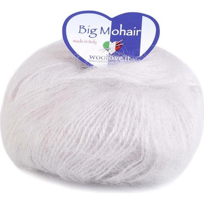 Pletací příze Big Mohair 25 g Varianta: 10 (12) šedá nejsvětlější, Balení: 1 ks 42299/80186/191858