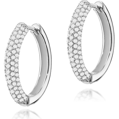 Blink-Blink Luxusné náušnice s diamantami z bieleho zlata 3212BDB