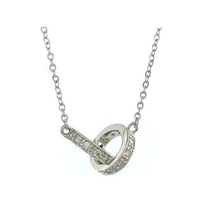 InfinitySilver Strieborný náhrdelník zirkónové krúžky L47603742+