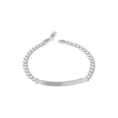 Nubis stříbrný náramek s destičkou NB-1192