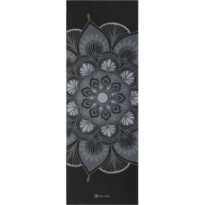 GAIAM Постелка за йога Gaiam 4 mm Classic Printed Yoga Mat Yoga mat - Grey / Black - размер 61 x 173 x 0, 4 cm (801-0140-0711)