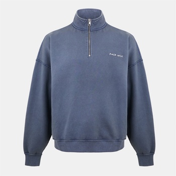 Jack Wills Men's Quarter-Zip Fleece - Night Sky