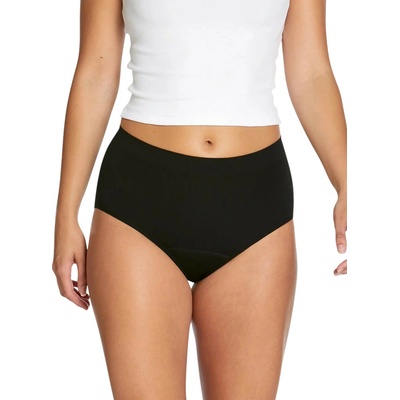 Love Luna menštruačné nohavičky Seamfree Full Brief čierne