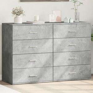 vidaXL Сайдборди, 2 бр, бетонно сиви, 60x39x80 см, инженерно дърво (3276626)