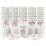 illy хартиена чаша с капак за кафе бяла 236 мл картонена кутия 25 бр