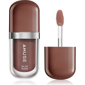 AMUSE Jel-Fit Gloss хидратиращ блясък за устни с увеличаващ ефект цвят Pudding 3.8 гр
