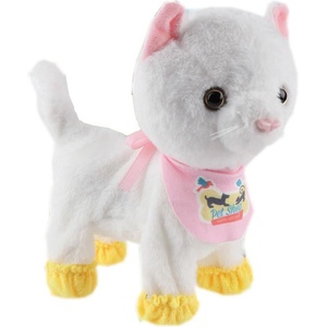 Felyx Toys Интерактивна плюшена играчка Felyx Toys Lovely Pet - Коте за разходка с калцуни (B132637-8832-105) - baby