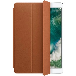 Apple Оригинален Калъф за iPad Pro 12.9" 2017-2015, Apple Leather Smart Cover Case MPV12ZM/A, Кафяв (MPV12ZM/A)