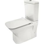 SEREL Моноблок nita btw compact (nt12 gtl) с вградено биде и тънък бавнопадащ капак от дуропласт, плътен монтаж до стена (nt12 gtl 2)