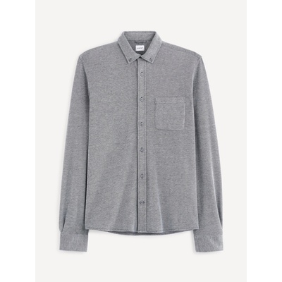 Celio Синя мъжка риза от гингам с джоб Celio Celio | Sin | МЪЖЕ | S