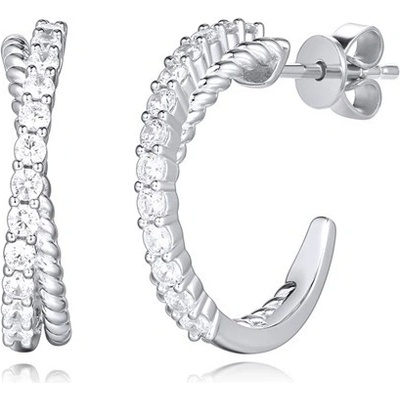 Silverino náušnice se zirkony 8729 SE08729CZZSW-1