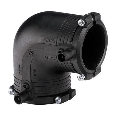 GEORG FISCHER Elektrosvařovací koleno 90°, PE100 SDR 11, s potrubní fixací Průměr: 63 mm