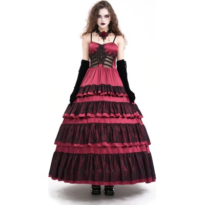 Devil Fashion šaty Red Gothic Sexy Retro
