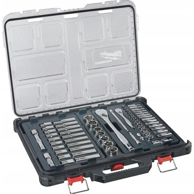 Milwaukee Gola sada 1/4" + 1/2" 5 ÷ 24 mm Packout 63 dílů 4932493661 – Zboží Dáma