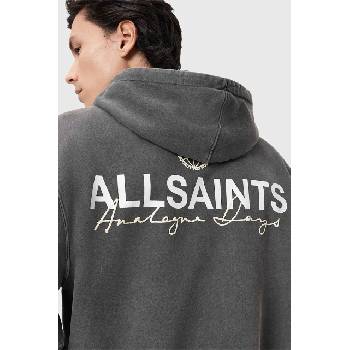 AllSaints суичър с качулка мъжки памучен EMBLEM (M007NE)