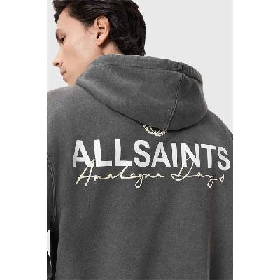 AllSaints суичър с качулка мъжки памучен EMBLEM (M007NE)
