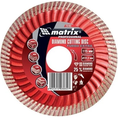 MTX Диск 125 х 22, 2 mm диамантен за сухо рязане Turbo Extra, MTX PROFESSIONAL