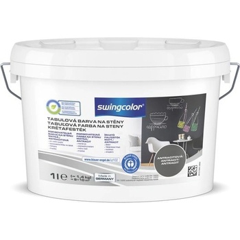 Swingcolor tabulová Barva na stěnu popisovatelná, antracitová, matná, 1 l 6194 T0001 9900