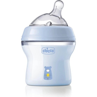 Chicco kojenecká láhev Natural Feeling chlapec 9x9x13 modrá 150 ml