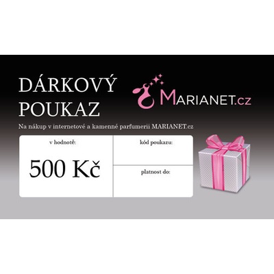 darčeková poukážka tlačená 17,78€
