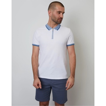 Threadbare Блуза с яка Threadbare Men's Emberton Short-Sleeve Polo Shirt - White
