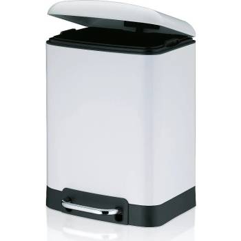 Image 1 of Kela Кош за отпадъци kela davino с педал (6 л) - бял (kela 22996)