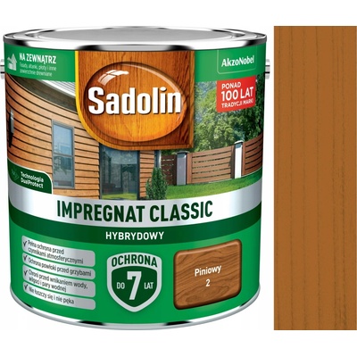 SADOLIN CLASSIC HYBRIDNÍ IMPREGNACE NA DŘEVO BOROVICE 2.5L