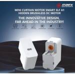 Raex A1с Wi-Fi управление Tuya - Комплект електрически корниз с дистанционно и релса