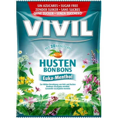 Vivil Eukalyp.-ment.+20 druhů bylin bez cukru 120 g