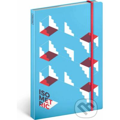 Presco Group Notes Isometric nelinkovaný s gumičkou na uzavření