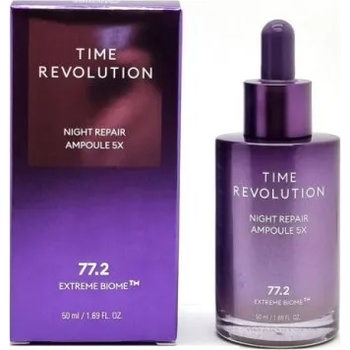 Missha Time Revolution Night Repair Ampoule 5x extreme biome 77.2 - Нощен серум за лице 50мл