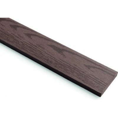 Plotovka dřevoplastová, hladká, rovná hlava, GUTTAFENCE WPC 3D tmavě hnědá 71 x 11 x 1800 mm, balení 1 ks