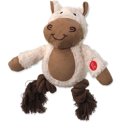 Dog Fantasy Snuggle hračka pískacie zvieratko s uzlami 21 cm