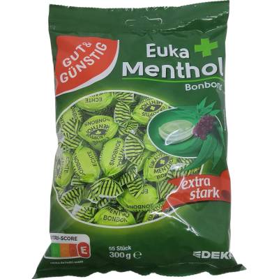 Gut&Gunstig Eukalyptovo mentolové cukríky 300 g