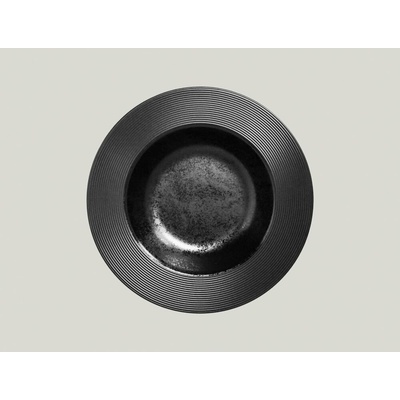 RAK Porcelain Talíř hluboký 31 cm černá RAK-EDDP31