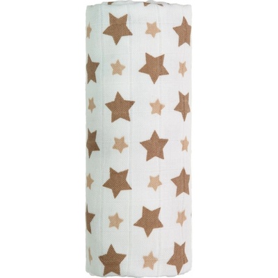 T-Tomi BIO Veľká bambusová osuška, beige stars / béžové hviezdičky