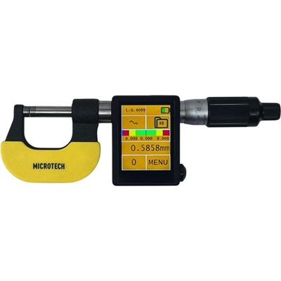 Microtech Electronic Дигитален микрометър комплект с невъртящ се шпиндел Microtech DataMet - 0-100 мм, 0, 0001 мм, 4 броя (110131118)