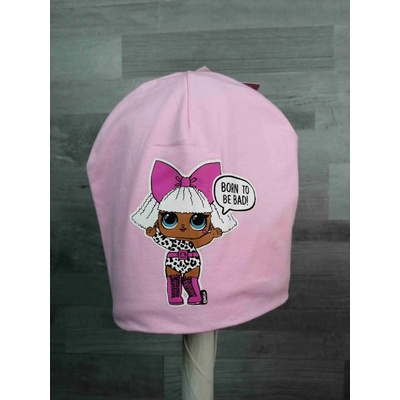 dětská bavlněná jarní podzimní čepice pro dívky L.O.L. růžová