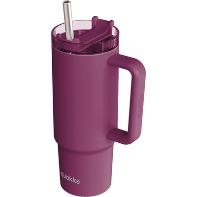 Quokka termohrnek Stream s brčkem 950 ml vínový