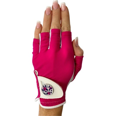 BEST OF GOLF America Womens Gold Glove Pink half finger Levá L