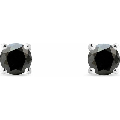 Klenota náušnice čierny diamant k0719022