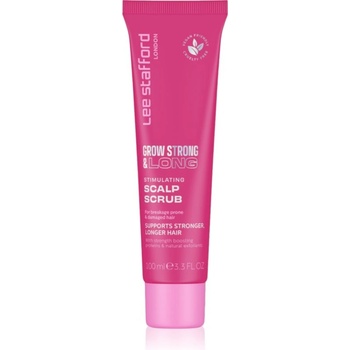 Lee Stafford Grow Strong & Long Stimulating Scapl Scrub пилинг за скалп веган 100ml