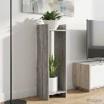 vidaXL Стойка за растения Сив Сонома 30 x 30 x 100 см (899572)